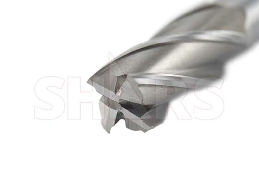 Shars 5 PCS 1/4' x 3/8' HSS 4 Flute Single End Center Cut End Mill, 5/8' Flute Length 404-6023-5 ^ - Poueer
