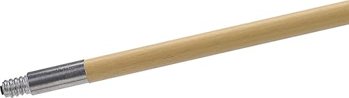 CFS 362005500 Lacquered Hardwood Lumathread Handle with Metal Tip, 1-1/8' Diameter x 60' Length (Pack of 12) - Poueer