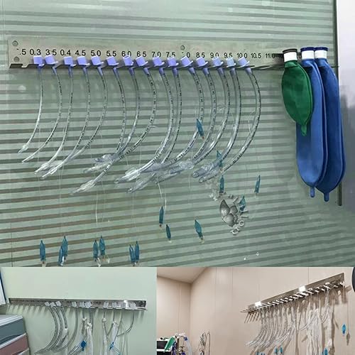305 Stainless Steel Rack Wall Hanging Frame For Endotracheal Tubes Veterinaria Equipment(2.0-14,70cm) - Poueer