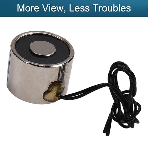 Heyiarbeit 12V DC 1500N Electric Lifting Magnet Electromagnet Solenoid Lift Holding 80mmx38mm - Poueer