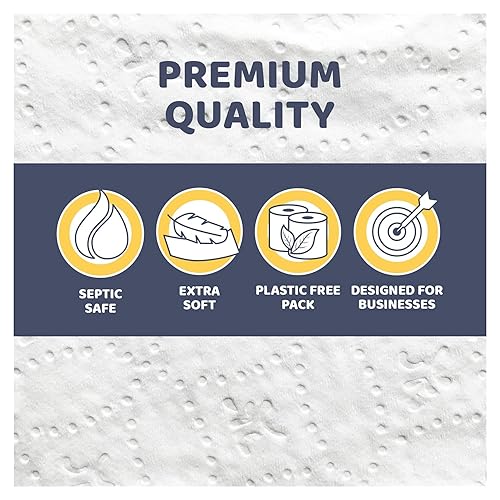 Toilet Tissue 48 Single Rolls with 400 Premium Quality Sheets per roll | Compatible with Universal Dispensing System | 2 ply 400 sheets 4.1” x 4.0” - Poueer