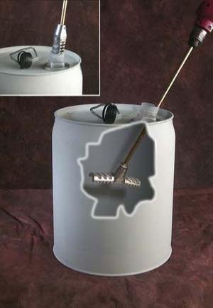 BayTec 55 Gallon TH Swing T-Style Barrel Mixer | Triple Mixer Blade for Barrel-36inches Shaft - Poueer