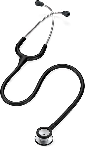 3M Littmann Stethoscope, Classic II Pediatric, Black Tube, Stainless Steel Chestpiece, 28 inch, 2113 - Poueer
