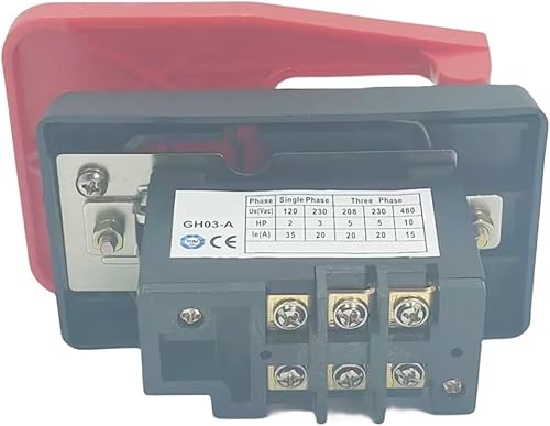 1Pcs 220V Single Phase 380V Three Phase 20Amp Table Saws Electromagnetic Pushbutton Switch (380V) - Poueer