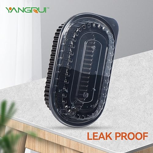YANGRUI Take Out Containers, Shrink Wrap 45 Pack 26 oz Reusable Machine Washable Extra Thick BPA Free Meal Prep Container Microwave Freezer Safe Leak Proof To Go Boxes - Poueer