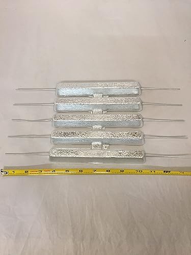RotoMetals 1.5 Pound Crab Pot Zinc Anode Bundle of 5 Made in USA - Poueer