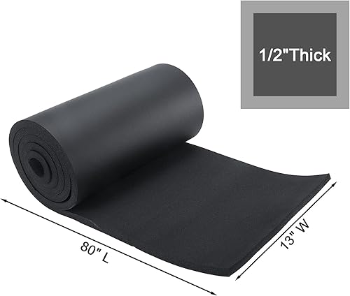 Artilife Closed Cell Sponge Foam Sheet Roll, 1/2' T x 13' W x 80' L, Perfect Cosplay Padding, DIY Project Sheet - Easy Cut Non-Adhesive Multi-Function Soundproof Foam Sheet - Poueer