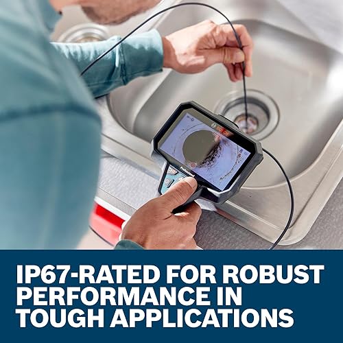 BOSCH GIC-CC5-8 Inspection Camera Cable - 5 Ft High-Resolution, Durable, IP67 Rated for HVAC & Home Inspections - Poueer