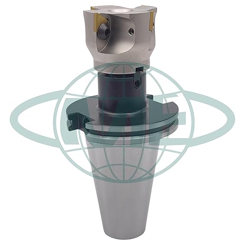 CME 6' 90° Indexable Face Mill w/ CAT50 Arbor, APKT1604 Inserts Included, 8 Flutes - Poueer