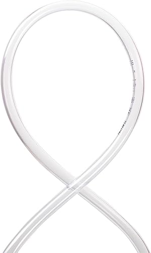 DAVCO 3/4' ID x 50ft Clear Vinyl Tubing, Low Pressure Flexible PVC Tubing, Heavy Duty UV Chemical Resistant Lightweight Plastic Vinyl Hose, BPA Free and Non Toxic - Poueer