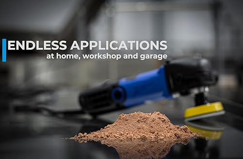 GLASS POLISH PRO 2.2lbs (1kg) Cerium Oxide, High-Grade Glass Polishing Powder, Enhanced Formula, TREO 85%, 3.5 Microns, Brown – GP90010 - Poueer