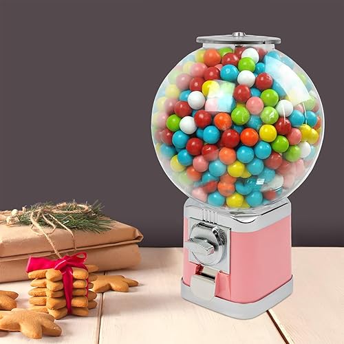 Capsule Vending Machine Candy Machine Dispenser for Business Toy Vending Machine Dispenser Lockable Candy Gumball Dispenser Machine Prize Machine Twister Ball Dispenser (White) - Poueer