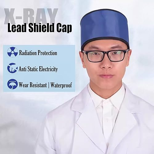 X-ray Protective Lead Cap Head Shield Hat, Radiation Safety Leaded Cap for X-Ray MRI CT Radiation Protection，Adjustable - Poueer