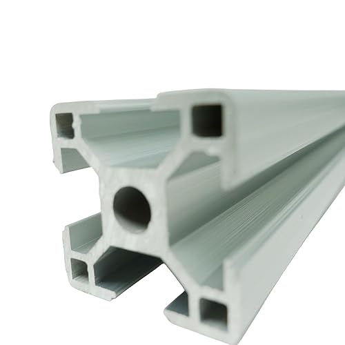 SANTIE 1 PCS T-Slot Framing System: 30 Series, 1200mm Lg, 30 mm x 30 mm, Single, 4 Open Slots, Smooth - Poueer