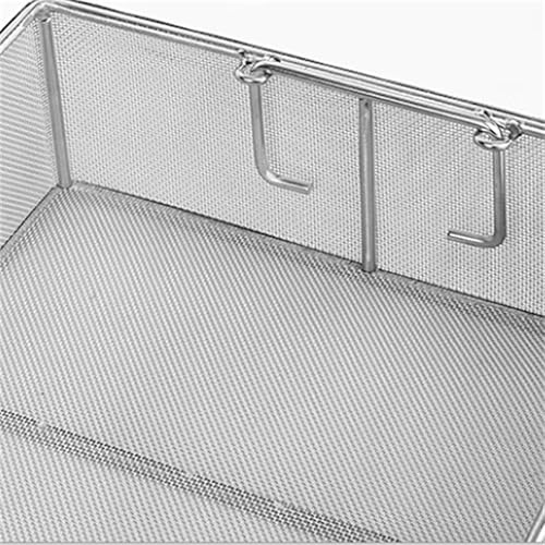Medical 304 Stainless Steel Instrument Sterilization Baskets,Surgical Instrument Tool Sterilization Tray case Box,Mesh Perforated Baskets Sterilization Tray,50 * 40 * 20cm - Poueer