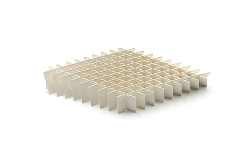 Heathrow Scientific HD2860H Cardboard Cryogenic 81-Cell Partition for Vial Box (Pack of 12) - Poueer