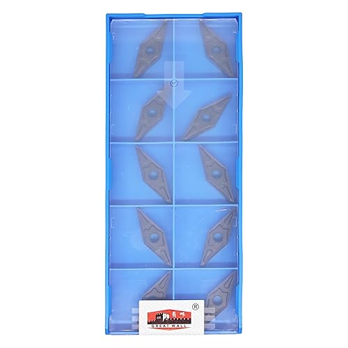 GREAT WALL VNMG331 Carbide Insert Cutter VNMG160404-PM Grade of GW3025 for Steel Semi-Finishing Turning Cutting,10pcs - Poueer