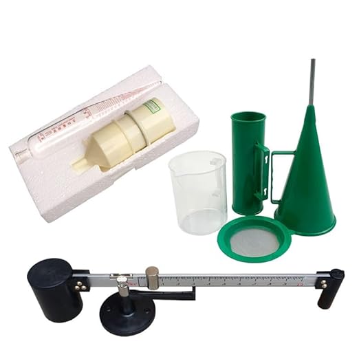 Slurry Test Kit, Mud Hydrometer, Mud Viscometer, Marsh Funnel and Viscometer Cup Mud Tester Slurry Test Kit Sand Content Kit Mud Tester Viscosimeter Sand Content Meter Kit - Poueer