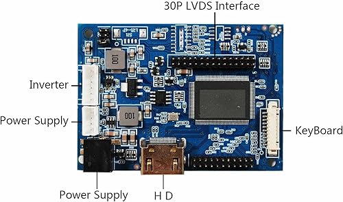VSDISPLAY 7' 7 inch 800×600 4:3 CLAA070MA0ACW LCD Screen TFT Monitor and LCD Controller Board 60 pin - Poueer