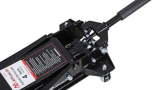 APlusLift AF350G 3 Ton Lower Profile Aluminum and Steel Racing Floor Jack with Dual Pistons Quick Lift Pump for Sport Utility Vehicle, Lifting Range 3-7/8'-19-1/2', Golden, Grey… - Poueer