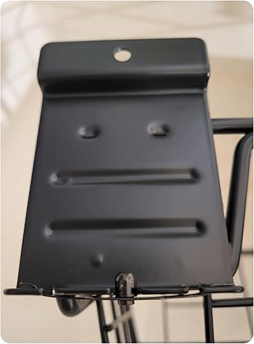 GaragePro 2.0 Locking Bracket 24' x 12' Large Shallow Ventilated Basket for Slatwall Panels - Poueer