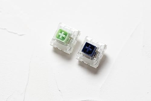 KPREPUBLIC Novelkey Kailh Box Switch Cream Navy Jade Crystal Royal White Red Brown Black Pink RGB SMD Switch for Mechanical Keyboard mx (X110 PCS, Kailh Box Jade Switch) - Poueer