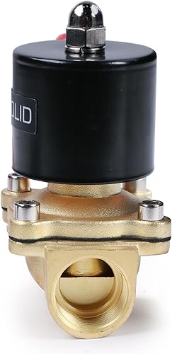 U.S. Solid Smart Solenoid Valve - 3/4 Inch Wi-Fi APP-Controlled Brass Solenoid Valve, 110V AC - Poueer