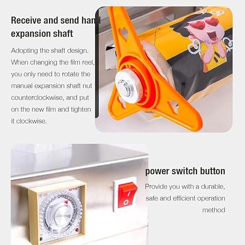 Food Tray Sealer Machine, Takeaway Box Hand Pressure Food Packaging Machine with Temperature Control - Commercial Stainless Steel Vegetables (20 * 14cm) - Poueer