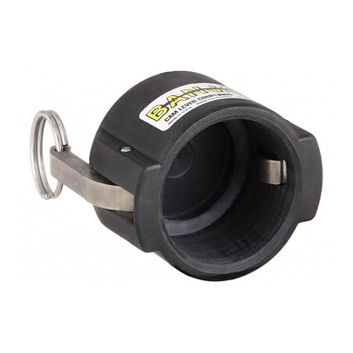 2 of 3/4' Banjo Poly Cam Lever Coupler Cap for 3/4' Male Adapter USA Made Farmer Bob's Parts 075CAP - Poueer