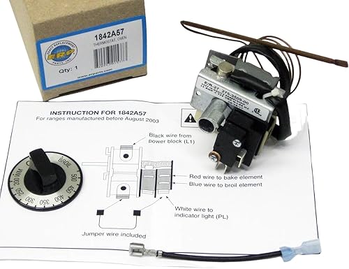 1842A57 Electric Oven Thermostat Control for Brown 1842A057 AP3798818 ER27 - Poueer