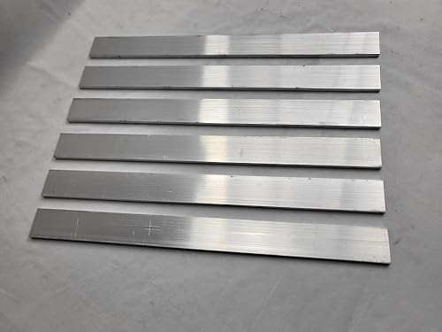 6061 Aluminum Flat Bar, 1/4' x 1-1/2' x 17' long, Solid Stock, Plate, 6 pack - Poueer