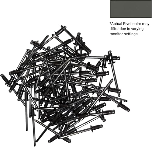 EAGLE 1: Stainless steel Rivets 1/8' x 1/4' (#43) (250, Light Stone) - Poueer