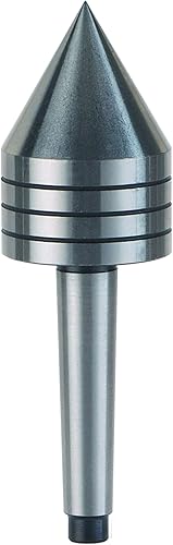 Woodriver 60° Ball Bearing Live Tailstock Center #1 Morse Taper - Poueer