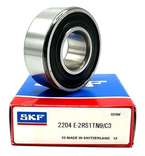 SKF 2204 E 2RS1TN9 C3 SELF ALIGNING Ball Bearing, Rubber Sealed 20X47X18 MM - Poueer