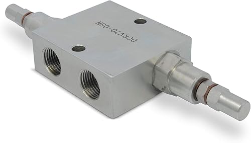 Dual Crossover Hydraulic Relief Cushion Valve, 1/2” NPT Ports, 19 GPM - Poueer