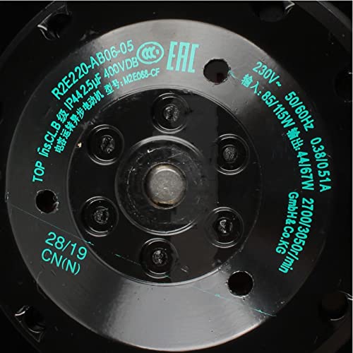 R2E220-AB06-05 M2E068-CF 50/60Hz 400VDB AC230V 0.38/0.51A 85/115W 2700/3050RPM 4-Wire Centrifugal Fan - Poueer