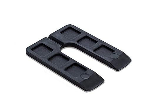 Plastic Structural Shim Horseshoes U Shape, Size: 3' x 4' x 1/4'. Pack of 50 Pcs. Black Color, Made in U.S.A. Levelers for Window & Door Shims. BFSEALS Free & Quick Shipping - Poueer