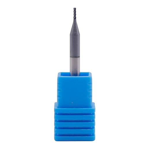 BestParts High Performance 5pcs 7/16' Solid Carbide Square End Mills, AlTiN Coated, 4 Flute, 30 Degree Helix, 7/16' Cutting Diameter, 7/16' Shank Diameter, 1' Length of Cut, 2-3/4' Overall Length - Poueer