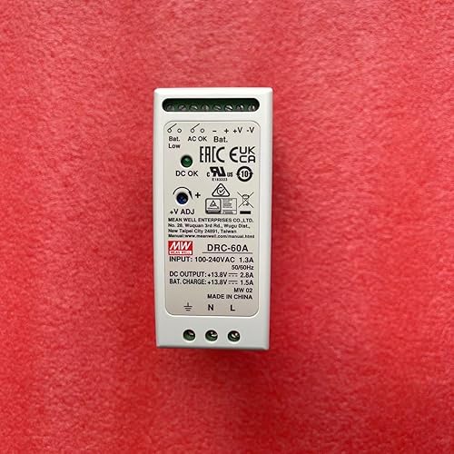Mean Well DRC-60A 59.34W Single Output with Battery Charger (UPS Function) DRC-60 13.8V/2.8A 13.8V/1.5A - Poueer