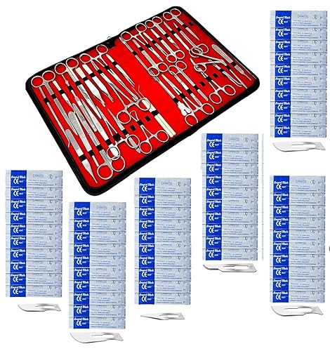 OdontoMed2011® 157 PC !Veterinary !Needle Holder,Scissors,HEMOSTAT,Scalpel Handles,Scalpel Blades-Instruments (All in ONE) ODM - Poueer