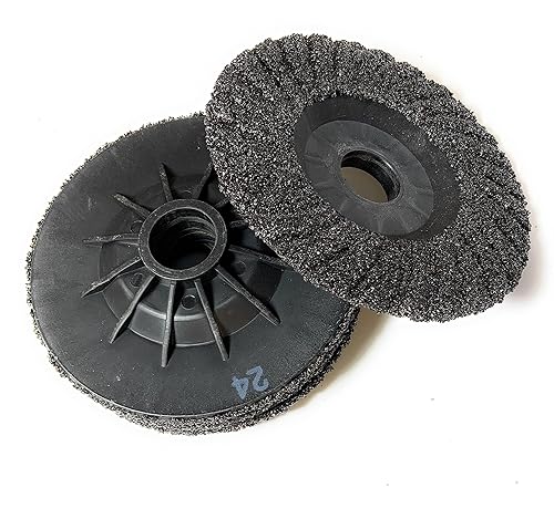 SIGNI 5 Pack SiC Plastic Back Grinding Wheel for Granite/Marble/Concrete and Glasses (4.5 INCH, 8 GRIT) - Poueer