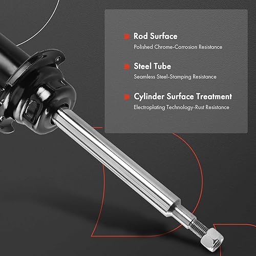 A-Premium Front Shock Absorber Compatible with BMW E84 Series X1 2013 2014 2015, AWD, Driver and Passenger Side - Poueer