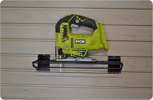 GaragePro 16 x 5 Ventilated Shelf for Slatwall Panel Storage (Pack of 2), Black, (OT-shelf-165) - Poueer