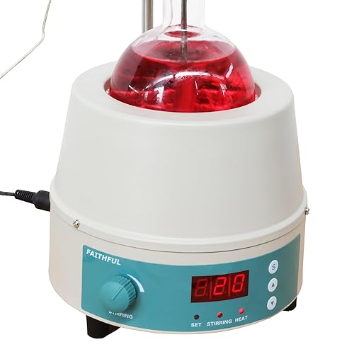 Digital Heating Mantle with Magnetic Stirring, 2000ml, 1600rpm, 110V, 450W - Poueer