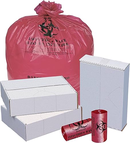 Linear Low Isolation Liners, 1.2-mil, 24' x 24', Red, Box Of 250 - Poueer