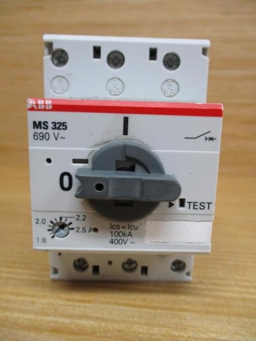 ABB MS325-25 Manual Motor Starter, 25 Rated Amps, 20.0-25.0 Amps Range - Poueer