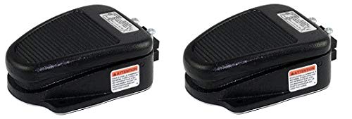Linemaster 632-S Clipper Foot Switch, Electrical, Single Pedal, Momentary, Single Stage, No Guard, Black (2-(Pack)) - Poueer
