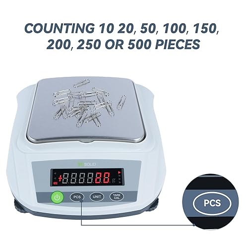 U.S. Solid Digital Lab Scale 2000g/4.4lb x 0.01g - Precision Analytical Balance Kitchen Jewelry Scientific Weighing - AC/DC Power - Poueer