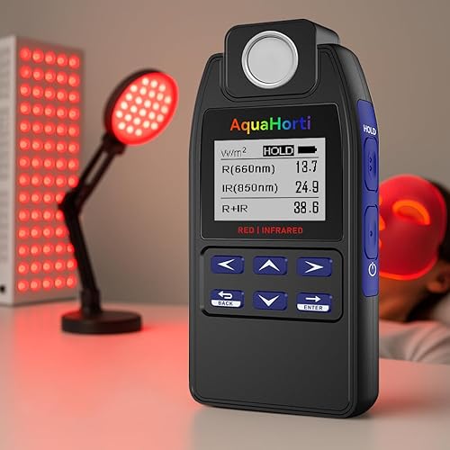 AH-DRNIR 660nm & 850nm Red/NIR Light Irradiance Meter – Professional Dual-Wavelength Radiometer - Poueer