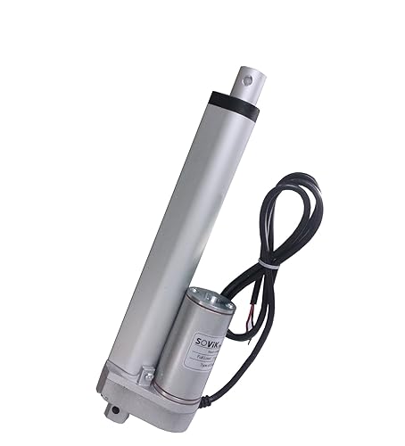 12V DC 6 inch 150mm Stroke Linear Actuator Heavy Duty 750N 165lbs Maximum Lift - Poueer
